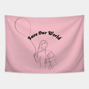 save our world Tapestry