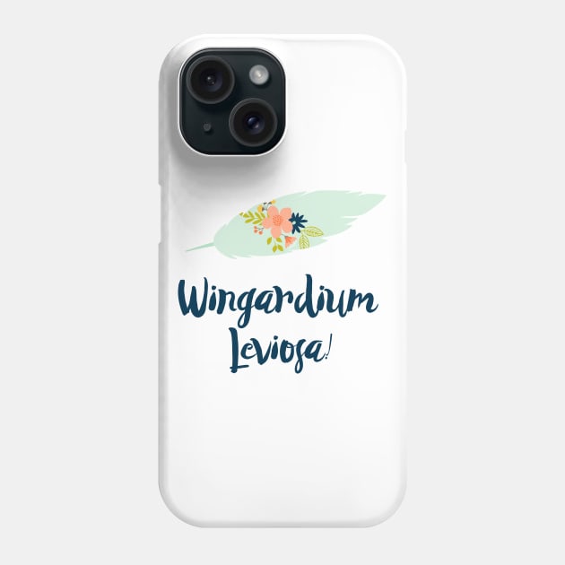 Wingardium Leviosa Phone Case by literarylifestylecompany