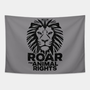 Animal Advocacy Lion Roar Wildlife Protection Tapestry