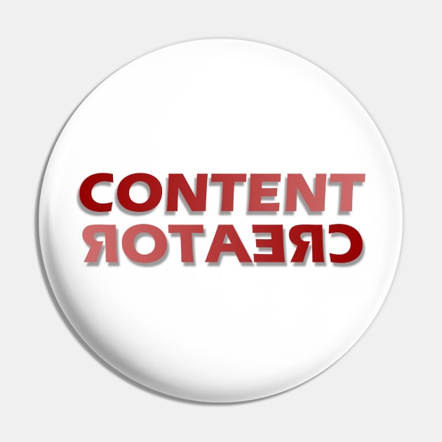 Content Creator - 12 Pin by SanTees