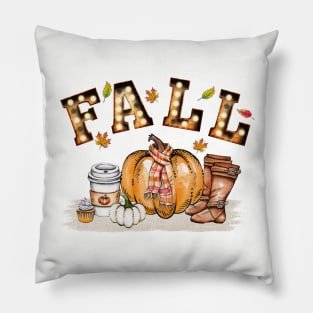 Fall pumpkin Tee Pillow