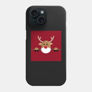 Christmas Reindeer Red Nose Funny Christmas Gifts Phone Case