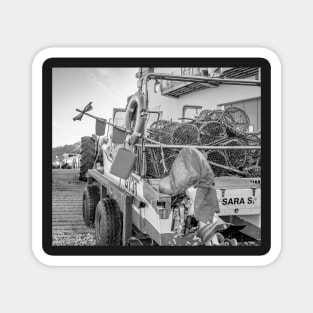 Crab and lobster fishing boat on Cromer beach, North Norfolk Magnet