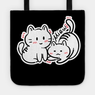 Cat Love: Cat Miaw and Cute Cat Design Tote