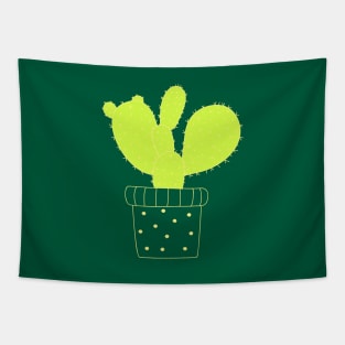 Green Desert Cactus Tapestry