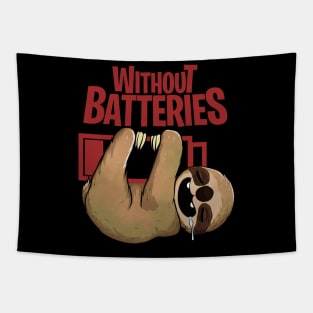 sloth cute and funny without battery Tapestry