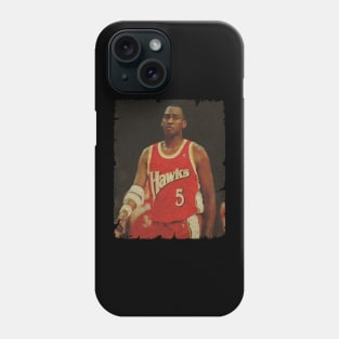 Danny Manning During His Hawks Days Phone Case