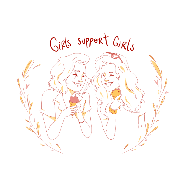 Girls support Girls by studioyumie