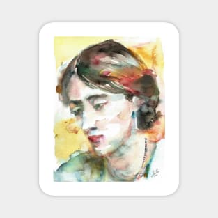 VIRGINIA WOOLF watercolor portrait.1 Magnet