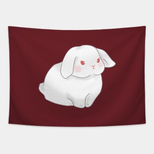 cute round angry rew holland lop rabbit | Bunniesmee Tapestry