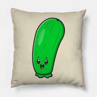 Cute Cucumber Smile Cartoon Pillow