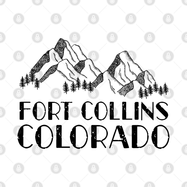 Fort Collins Colorado CO Colorado tourism by BoogieCreates