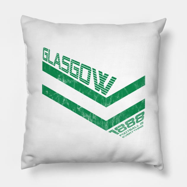 Football Is Everything - Glasgow Celtic FC 80s Retro Pillow by FOOTBALL IS EVERYTHING