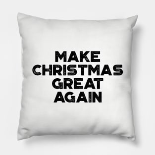 Make Christmas Great Again Funny Vintage Retro Pillow