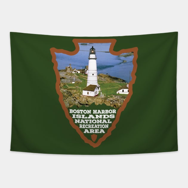 Boston Harbor Islands National Recreation Area arrowhead Tapestry by nylebuss