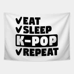 Eat, sleep, k-pop, repeat Tapestry