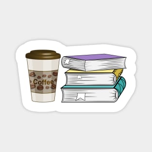 Books And Coffee Magnet