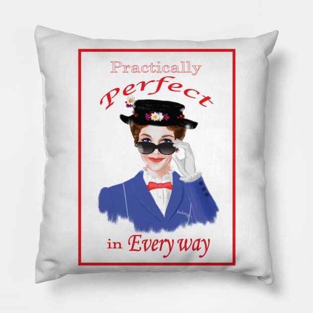 Miss Perfection Pillow by amadeuxway