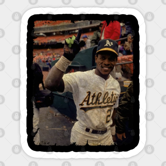 The Stolen Base King! Rickey Henderson - Rickey Henderson - Sticker