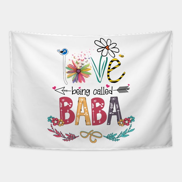 Love Being Called Baba Happy Mother's Day Tapestry by KIMIKA