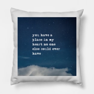 Place in my heart - Fitzgerald in the night sky Pillow