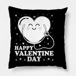 Happy Valentine Day Love Nurse Doctor Tee Nurse Student Life Pillow