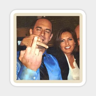 Elliot Stabler And Olivia Benson Vintage Magnet