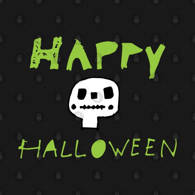 Happy Halloween cute skull by bruxamagica