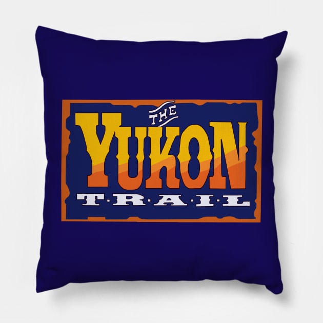 The Yukon Trail Game Classic Logo Pillow by GoneawayGames