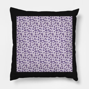 Purple Spotted Leopard Pattern Pillow