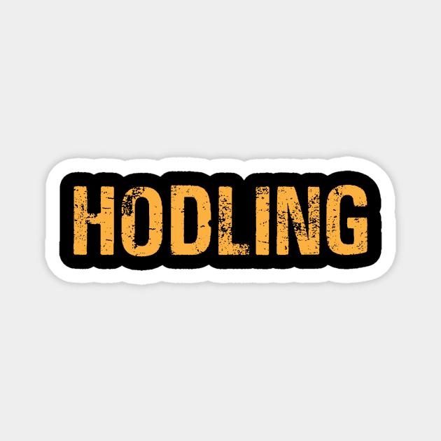 Hodling Crypto Magnet by ChuckDuncanArt