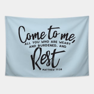 Matthew 11 Encouraging Bible Verse Tapestry