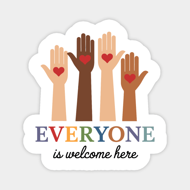 Everyone Is Welcome Here Idaho Teacher Magnet by ArtistTee ⭐⭐⭐⭐⭐
