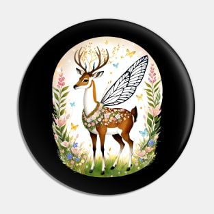 Graceful Fairy Deer Pin