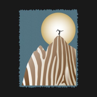 Moonlight Yoga over the Zebra Mountain T-Shirt