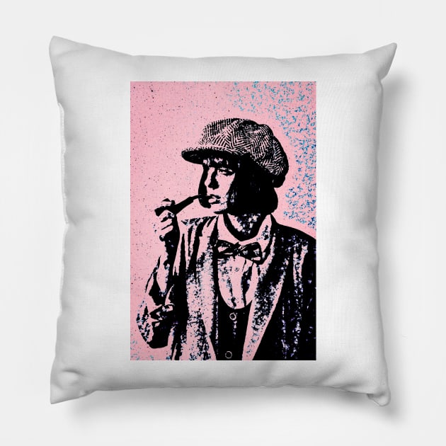 Poster Woman Smoking Pillow by boholoc0