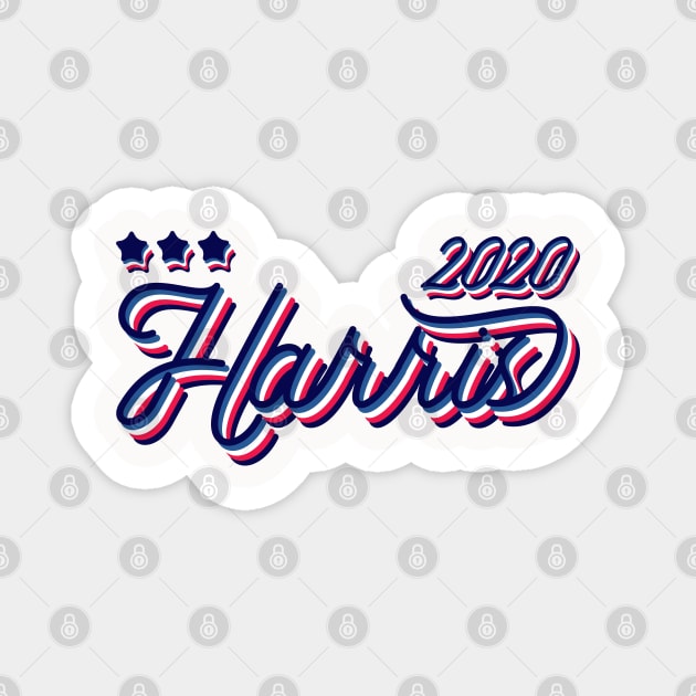 Kamala Harris 2020, Presidential Candidate - cool red white and blue vintage style. Magnet by YourGoods