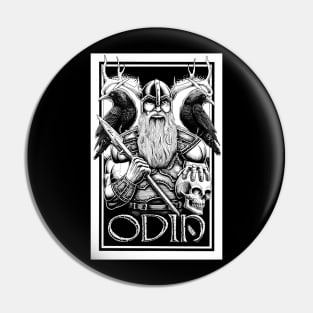 Odin – the All father - black and white Pin