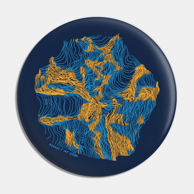 Mt Cook Pin by simplistictees