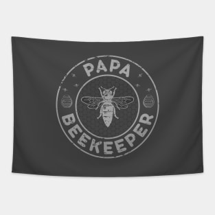 Papa Beekeeper, Bee Whisperer Distressed Retro Style Design Tapestry