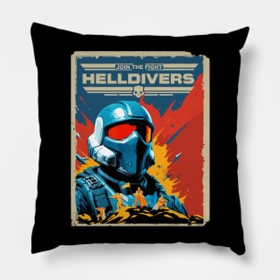 JOIN THE FIGHT - HELLDIVERS 2 Pillow