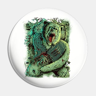 This is a zombie Bear Pin