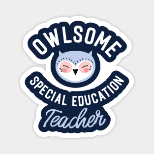 Owlsome Special Education Teacher Pun - Funny Gift Idea Magnet