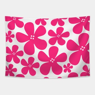 Pink flowers floral pattern design Tapestry