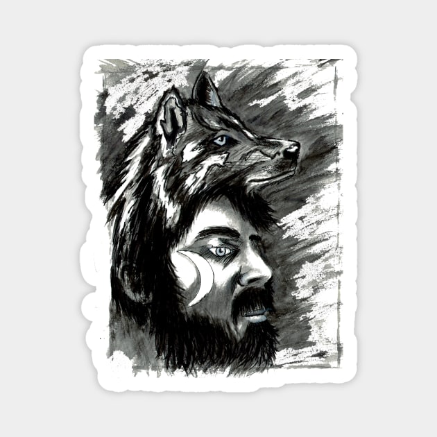 Wolfman Magnet by RecklessDesign01