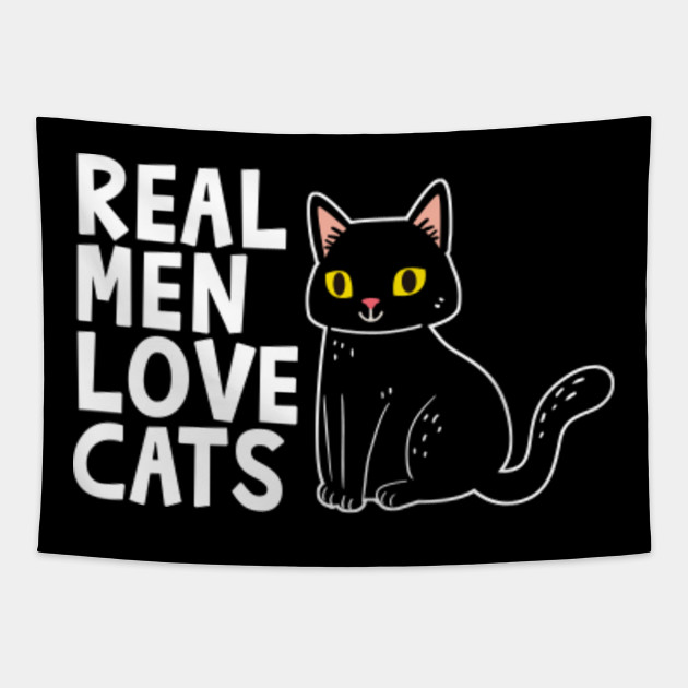 Real Men Love Cats Tee Funny Cat Lover Real Men Love Cats