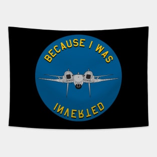 F-14 Tomcat - Becaise I Was Inverted - Clean Style Tapestry