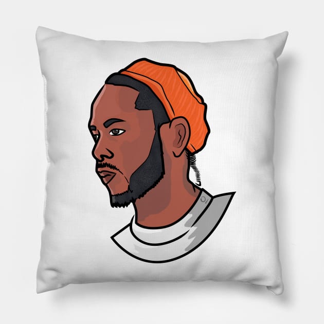 Kendrick Lamar Pillow by onategraphics