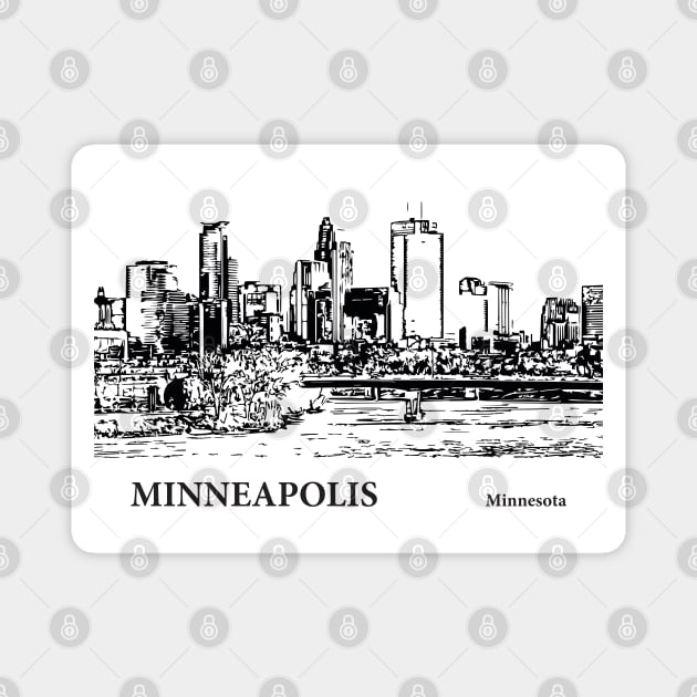 Minneapolis - Minnesota Magnet by Lakeric