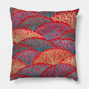 Corals - shimmering underwater pattern Pillow